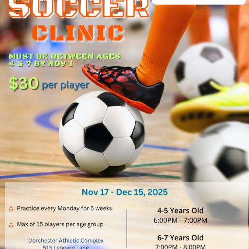 2025 Youth Indoor Soccer Clinic