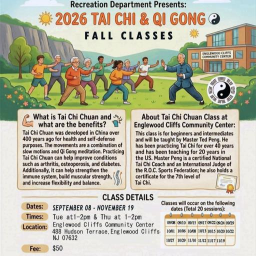 Tai Chi and Qi Gong Fall Classes