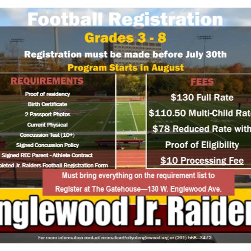 Englewood Jr. Raiders Football : A-Team