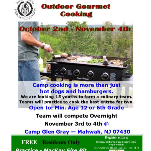 Outdoor Gourmet Cooking Cadets