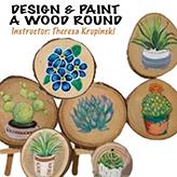 Paint and Design Wood Round