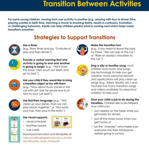 Smooth Transitions Tips for kids