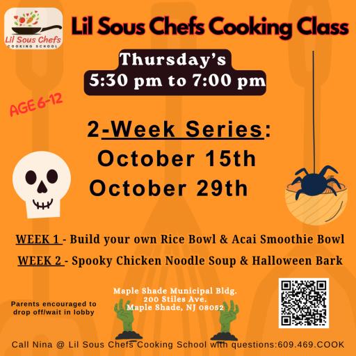 Lil Sous Chefs Cooking School (October 2026)