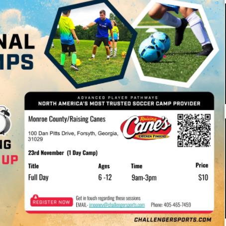 Soccer Camp - Challenger Sports/Raising Canes 2026 