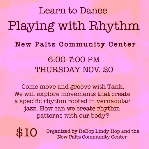 Thursday Evening Dance Sessions with Tank!