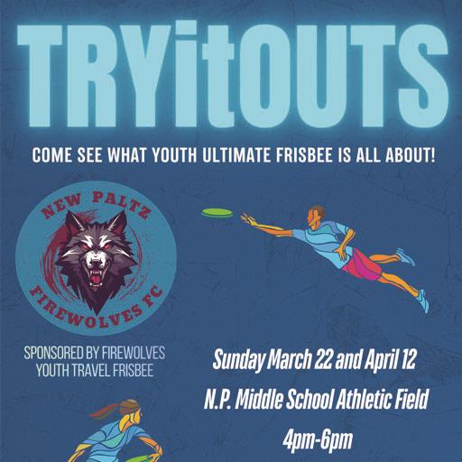 Youth Ultimate Try-It-Out Days – April 12th