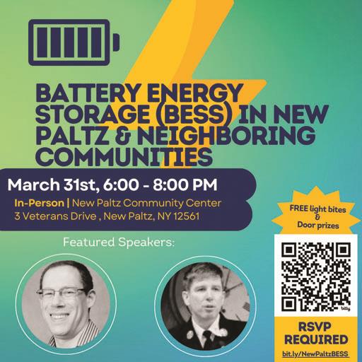 Battery Energy Storage in New Paltz and Neighboring Communities – March 31st