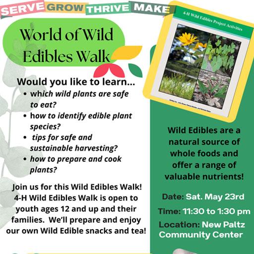 Past – World of Wild Edibles Walk – Saturday, May 23rd