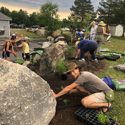 New pollinator garden at Field of Dreams!