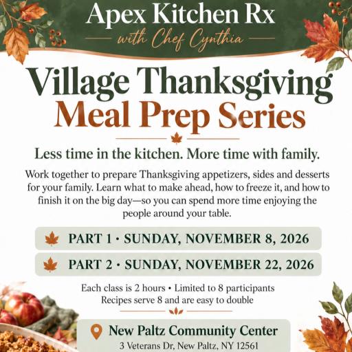 Thanksgiving Meal Prep Series – November 8th and 22nd