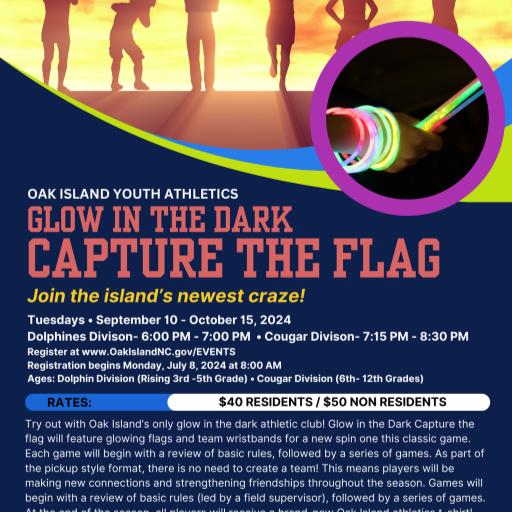 (Fall) Glow In The Dark Capture The Flag- Dolphin DIVISION (3rd-5th Grade)