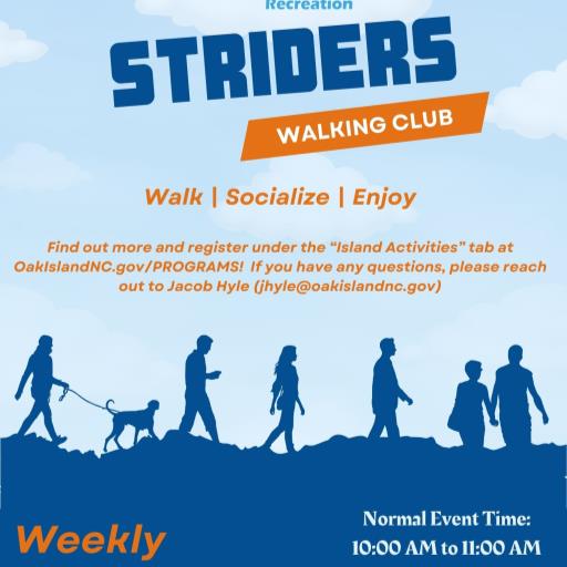 Striders Walking Club (Last Wednesday @ Off Island Adventures)