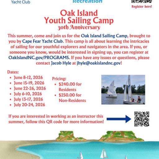 Oak Island Youth Sailing Camp (2026)