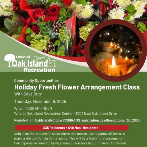 Holiday Fresh Flower Arrangement Class