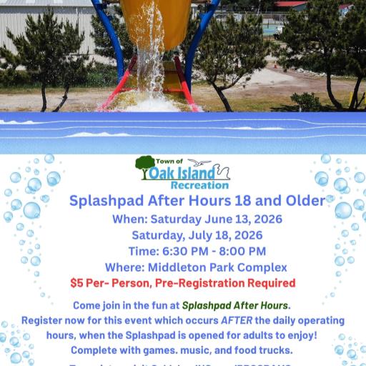 Splashpad after hours 18 and older