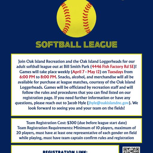 Adult Softball League (Spring, 2026)