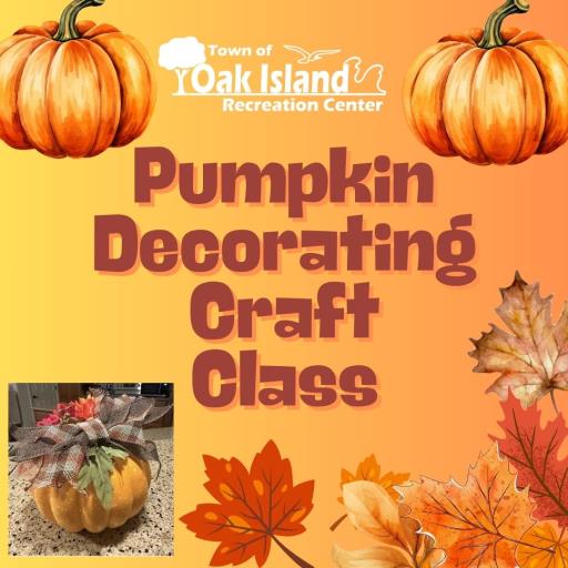 Pumpkin Decorating Craft Class
