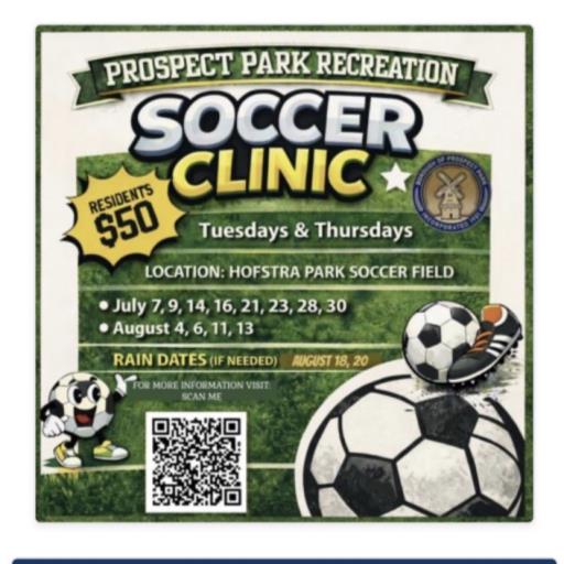 2026 Prospect Park Youth Soccer Clinic