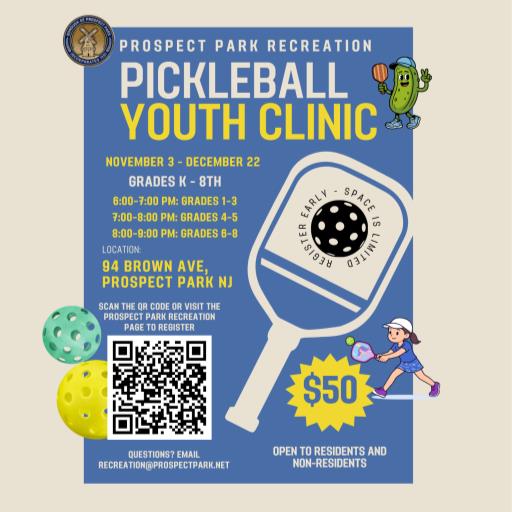 2026 Prospect Park Youth Pickleball Clinic
