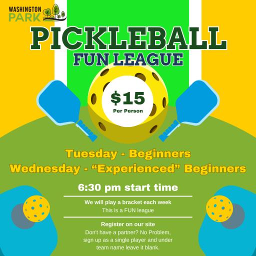 Pickleball Fun League - Beginners and Experienced Beginners