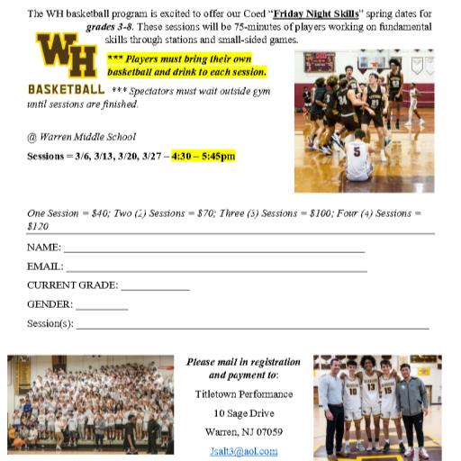 Watchung Hills Basketball Camp
